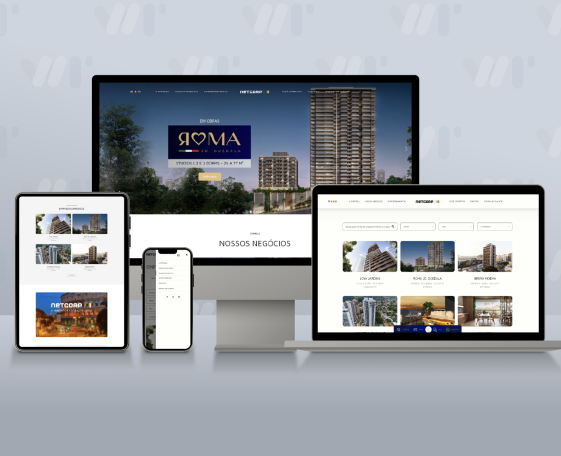 Novo site Netcorp Itália