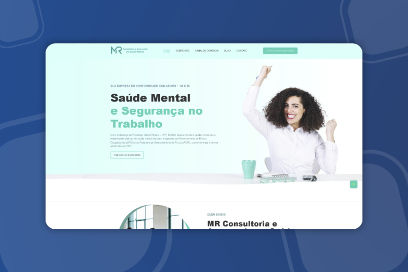 Novo site, branding e redes sociais – MR Consultoria