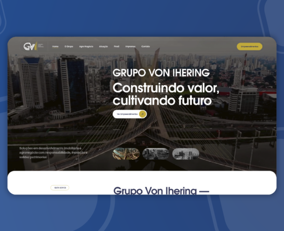 Novo site Grupo Von Ihering – GVI
